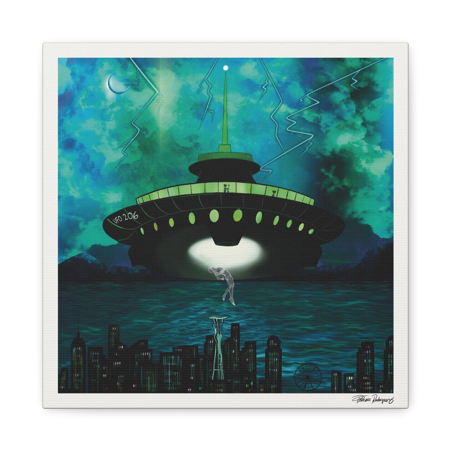 Digital Art Canvas - UFO 206