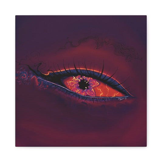 “Ember Eye” Digital Art Canvas