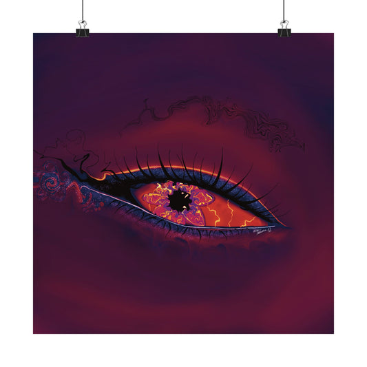 “Ember Eye” - Digital Art Poster