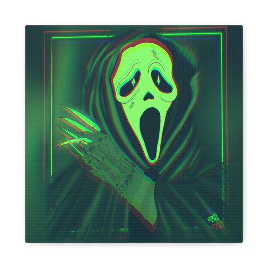 Digital Art Canvas - Ghostface X Freddy (Green)