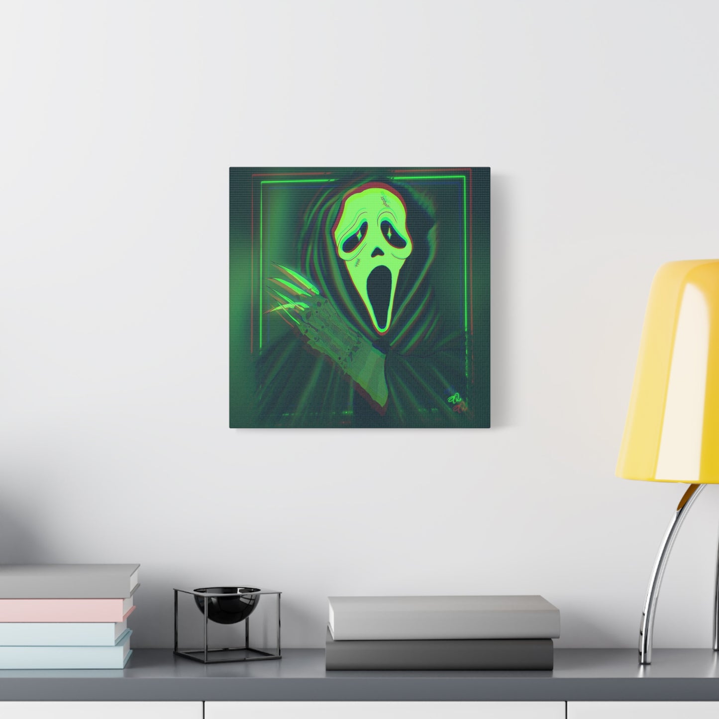 Digital Art Canvas - Ghostface X Freddy (Green)