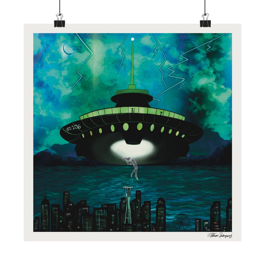 “UFO 206” - Digital Art Poster